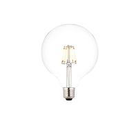 E27 LED Dimmable Edison Screw (ES) Filament Globe Bulbs 125mm, Warm White 2700K, 60W Incandescent Lamp Equivalent, 7W 810 Lumens, Long-Life 15,000 Hours - Pack of 1