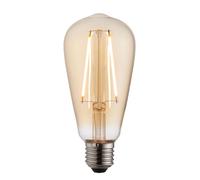 Endon 77107 E27 LED filament pear 1lt Accessory Amber glass 2W LED E27 Warm White