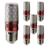 E27 LED Light Bulb 12W 6000K Cool White Replacement 80-100W Bulb for Garage Warehouse Corridor Kitchen, Bedroom, Hanging Light, Bathroom, Living Room (Pack of 5)