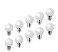 E27 LED Light Bulb,Color Bulb 2W LED Golf Ball Bulb, 20W Incandescent Bulb Equilavent, 200 Lumen 6500K Cool White Edison Screw Bulb, Non-Dimmable, 360°Beam Angle, AC220-240V
