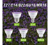E27 LED Plant Grow Lights GU10 Full Spectrum Indoor Hydroponics Flower Seeds Vegetables Cultivation Lamp E14 MR16 B22 GU5.3 Bulb