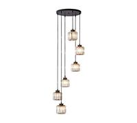 E27 Long Crystal Chandelier,Nordic Duplex Apartment Chandelier,Living Room Revolving Stairwell Post- Minimalist Crystal Chandelier-Gold. 9 Head,Retro Lights Fixture
