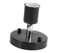 E27 Modern Vintage Ceiling Light W Mounted Lamp Bulb Holder Socket 180° Rotating Black with Just Two Screws Included for Simply It to Desired (Black)