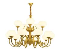 E27 Nordic Magic Beans Chandelier,Bedroom,Modern Chandelier,Hallway,Industrial Pendant Lighting Fixture Matte Glass Globe Ceiling Light Fixture for Living Room,Kitchen-Golden. 3 Head Made in China