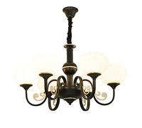 e27 nordic magic beans chandelier,bedroom,modern chandelier,y,industrial pendant lighting fixture matte glass globe ceiling light fixture for living room,kitchen-black gold 6 head