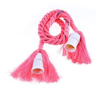 E27 Nylon Rope Bulb Holder | 100M Creative Illumination for Wedding/Party/Cafe Decor | Copper Base with 90-260V Voltage | DIY Indoor String Installation