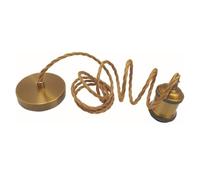 E27 Pendant Light Fitting with Adjustable Twisted Cable