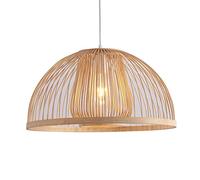E27 Pendant Light Wood Vintage Bamboo Lantern Ceiling Light Retro Round Chandelier Pastoral Style Lampshade Lamps Hand-Woven Rattan Lampshade Lamp Bedroom Decorative Lighting Hanging Light