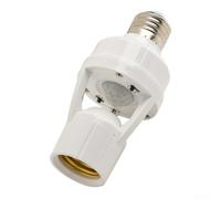 E27 PIR Sensor Lamp Holder Motion Detector Adapter for Lights Auto On Off Saving