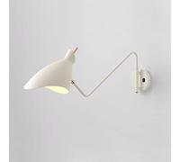 E27 Reading Wall Sconces, Modern Adjustable Wall Lights For Bedroom, Swing Arm Wall Lamp With Mounted Light Fixtures & On/Off Switch Reading Light Fixture Bedside Lamp