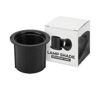 E27 Retaining Ring 40mm for Lamp Holder Bakelite Threaded Shade Ring, Lamp Shade Fixing Support Ring for Pendant Light, Table Lamp & Ceiling Light (White/Black) (1Pcs Black)