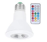 E27 RGB LED Light Bulb, 10W RGB Spotlight, with Timing Remote Control E27 Color Changing Light Bulb for Halls, bedrooms, Outdoor Parties, bar KTV,corridors, Club, Night Markets(Cold White Light)