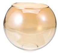E27 Round Globe Shade, Clear Amber Glass Lamp Shade Cover for Lighting Fixture, Pendant Light Shades Glass Light Shade Decor