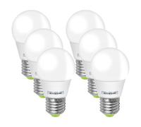 E27 Screw Led Bulb 12V Warm White 2700K 3 Watts Equivalent 30W E27 Edison Screw, Standard Energy Saving Bulb for Solar Lighting System, Caravan, RV Application, AC 12V/ DC12-24V Low Voltage (6 Pack)