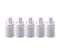 E27 Screw Socket Adapter for G24 2-Pin Base 5 Pack(5pcs)