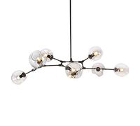 E27 Sputnik Chandelier Chandelier Mid Century During Lighting Adjustable Ceiling Light Fixture for y Bar Kitchen Dining Room-Clear lampshade 7 Head