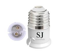 E27 to B22 Socket Converter - Screw to Bayonet Lamp Holder Adapter | ES to BC Lamp Base for LED, Incandescent, CFL Bulbs | Durable & Heat-Resistant Converter for Home, Office, and DIY Lighting