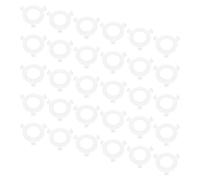 E27 to E14 Lamp Socket Converter Rings 50pcs White Plastic