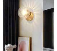 E27 Wall Sconce Modern Black Finish with Amber Shade Classic Lamp for Bedroom Staise Stylish Lighting Fixture