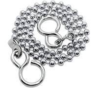 E2trade Bath Chain Ball Type with S Shaped Hook 450mm (18 Inch)- Bath Plug Chain Made of Stainless Steel with Chrome Plated Color- Sink Plug Chain for Bath