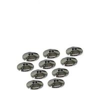 E2trade Chrome 15mm Radiator Pipe Hole Collars Cover Radsnaps (Pack of 10 Collar)