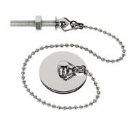 E2trade Chrome Metal Basin Plug 1 ½ Inch with 304mm (12 Inch) Chain & Stay