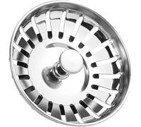 E2TRADE Stainless Steel Kitchen Sink Plug Strainer - Rust Free Kitchen Sink Strainer - Sink Plug Replacement for Food and Hair Catcher - Hole Diameter 78mm