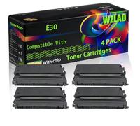 E30 Compatible for Canon Toner Cartridges with Chip PC 680 PC 710 PC 720 PC 730 PC 730 Series PC 735 PC 740 PC 740 Printers (4 Pack Black)