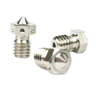 E3D Genuine V6 Triple Pack, 3mm Copper Nozzles, M6 Threaded Upgrade For 3D Printing. Sizes Included - 3 x 0.6mm.