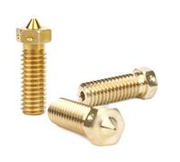 E3D Genuine Volcano Triple Pack, 1.75mm Brass Nozzles, M6 Threaded Upgrade For 3D Printing. Sizes Included - 3 x 0.8mm.