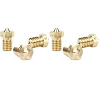 E3D V6 Triple Pack - 1.75mm Brass Nozzles (3 x 0.6mm), M6 Threaded Upgrade for 3D Printing, Compatible with Prusa V6 HotEnds (Pack of 2)