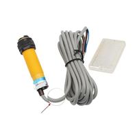 E3F M18 10cm 30cm 2M 5M Reflection Reflective Photoelectric Sensor Switch Adjustable 1Pcs(E3F-DS10,PNP NO)