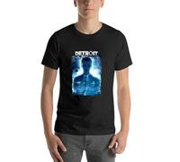 E3RDH5F37 Detroit-Become-Human-T-Shirt-Customized-t-Shirts-Oversized Black