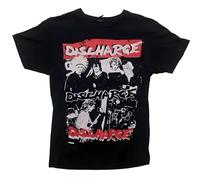 E3RDH5F37 Discharge T Shirt d-Beat Crust Punk Broken Bones varukers crass Hardcore Black