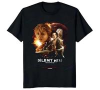 E3RDH5F37 Horror-Game-Silent-Hill-3-T-shirt-Fun-Short-Sleeve-Crewneck-Casual-Plus-Size-T Black