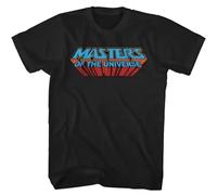 E3RDH5F37 Masters of Universe Retro Logo Tv T Shirt Black