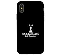 e4. Chess Opening. Chess Lover Kids Boys Girls Player Case for iPhone X/XS