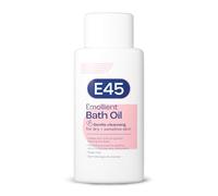 E45 Bath Oil Emollient to Moisturise & Hydrate Dry Skin Soap Free & Perfume Free