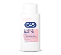 E45 Bath Oil 500 ml - E45 Bath Oil Emollient to Moisturise & Hydrate Dry Skin - Gently Cleanses for Soft Skin