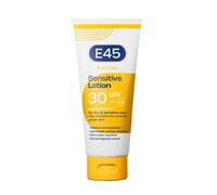 E45 Sun SPF30 Sensitive Sun Cream with Vitamin E - UVA and UVB Protection- Fragrance-Free and Dermatologically Tested Sun Lotion For Body - Suitable For Dry, Sensitive and Eczema Prone Skin (180ml)