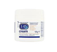 E45 Cream 125 g Moisturiser for Dry Skin and Sensitive Skin - Emollient Body Cream to Soothe Dry and Irritated Skin - Itchy Skin,Face Cream and Non-Greasy Hand Cream (Pack Of 1)