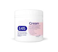 E45 Cream 125g Moisturiser for Dry & Sensitive Skin, Perfume Free | Emollient cream - Soothes dry, itchy & irritated skin - Non-greasy - Face & hands - Eczema-prone skin