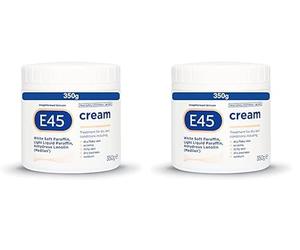 E45 Cream 350 g - E45 Cream for Dry, Irritated Skin - Moisturiser to Soothe Dry & Sensitive Skin - Dermatologically Tested Eczema Dermatitis Cream - Non-Greasy Body Face Hand Cream - Clinically Proven