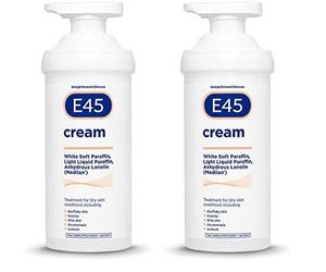 E45 Cream 500 g - E45 Cream for Dry, Irritated Skin - Moisturiser to Soothe Dry & Sensitive Skin - Dermatologically Tested Eczema Dermatitis Cream - Non-Greasy Body Face Hand Cream - Clinically Proven
