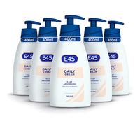 E45 Daily Cream 400 ml x5 Pack - E45 Cream for Very Dry Skin - Sooth Dryness, Smooth Rough Skin - Non-Greasy Moisturiser - Perfume-Free Body Face Hand Cream - Fast Absorption - Dermatologically Tested