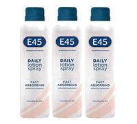 E45 Daily Lotion Spray 200 ml x3 Pack - E45 Spray to Repair and Moisturise Dry Sensitive Skin - Body Lotion Moisturiser Spray for Soft Skin and Long-Lasting Hydration - Suitable for Eczema Prone Skin