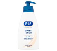 E45 Daily Moisturising Cream Lotion 400 ml - Unscented, Fast-Absorbing, Clinically Proven 24h Moisturisation for Dry & Sensitive Skin