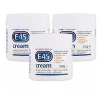 E45 Dermatological Moisturising Cream Sensitive Dry Skin Body Care Pack 3 x 350g