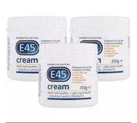 E45 Dermatological Moisturising Cream Sensitive Dry Skin Body Care Pack 3 x 350g