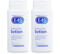 E45 Dermatological Moisturising Lotion 200ml x2 Dry Skin Emollient